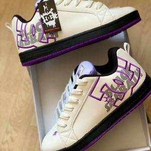 DC Shoes Court Graffik Black Sabbath blancos/morados