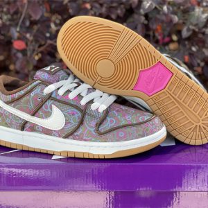 Nike SB Dunk Low Paisley Brown/Burgundy-Green-Pink