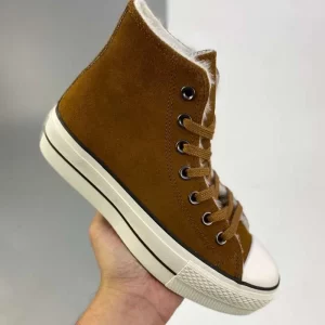Converse Plataforma de Lona en bota Caramelo