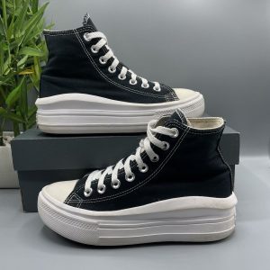Converse Plataforma ''Move Ivory'' en bota Negros