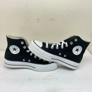 Converse Plataforma de Lona ''Lift'' Negros en bota